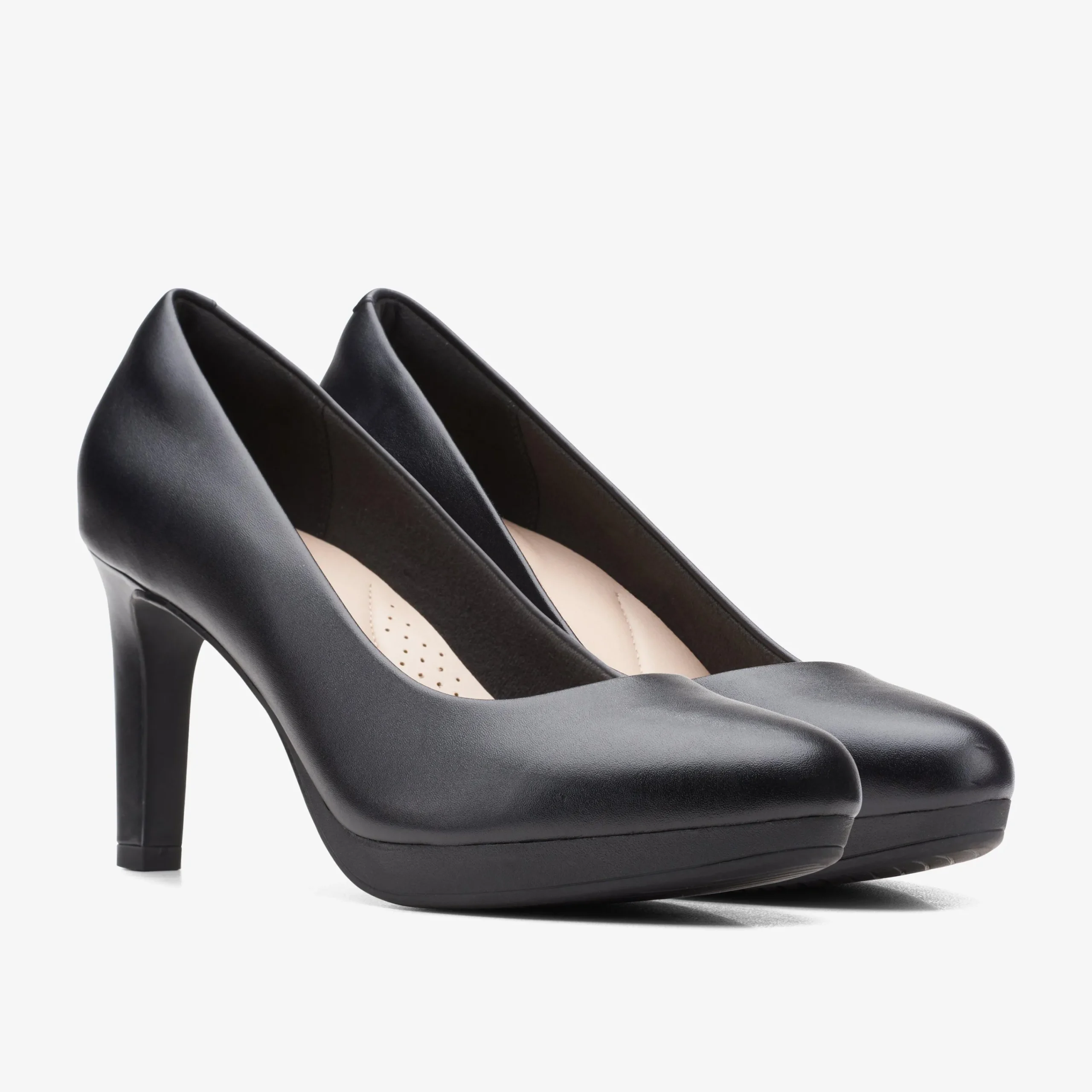 Clearance Ambyr Joy Black Leather Women Dress Shoes|Heels & Pumps