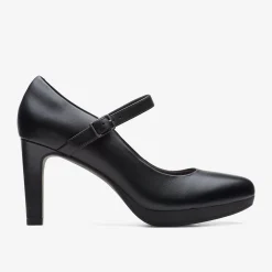 Hot Ambyr Shine Black Leather Women Dress Shoes|Heels & Pumps
