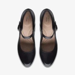 Hot Ambyr Shine Black Leather Women Dress Shoes|Heels & Pumps