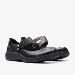 New Carleigh Jane Black Leather Women Slip-Ons|Clogs & Mules