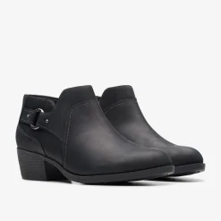 Best Charlten Grace Black Oily Leather Women Boots & Booties