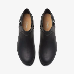 Best Charlten Grace Black Oily Leather Women Boots & Booties