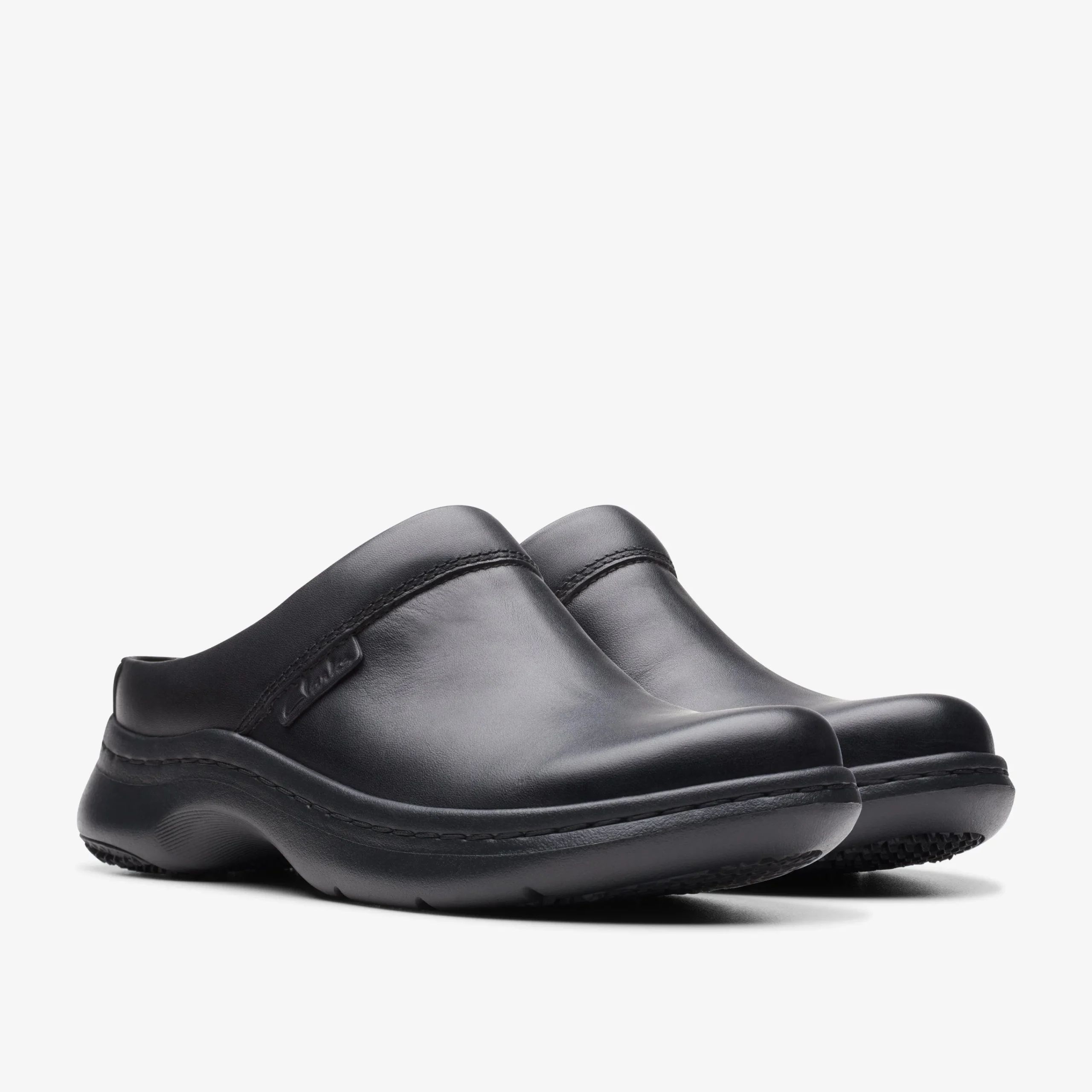 Clearance Pro Clog Black Leather Women Slip-Ons|Clogs & Mules