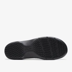 Online Pro Sky Black Leather Women Slip-Ons|Clogs & Mules