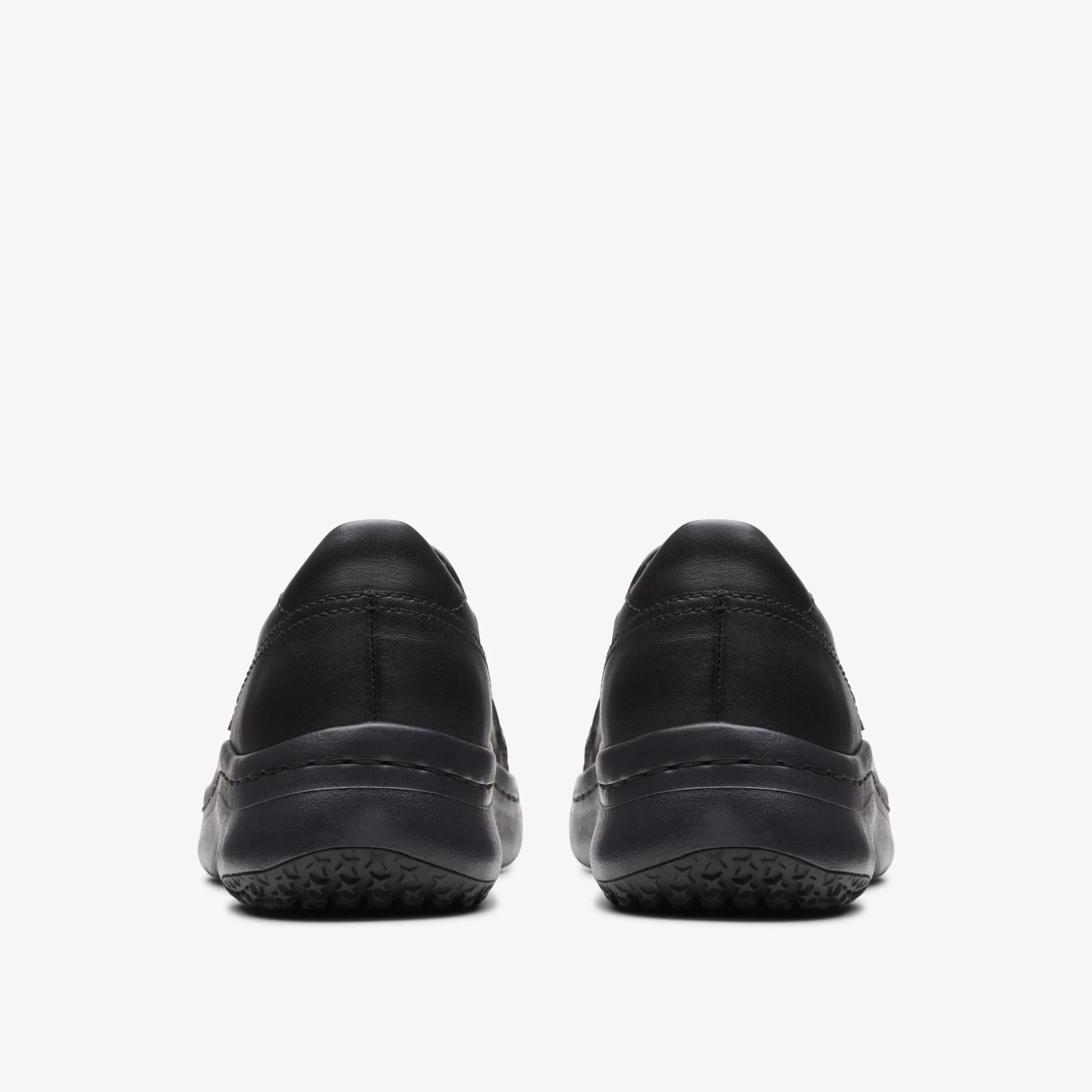 Online Pro Sky Black Leather Women Slip-Ons|Clogs & Mules