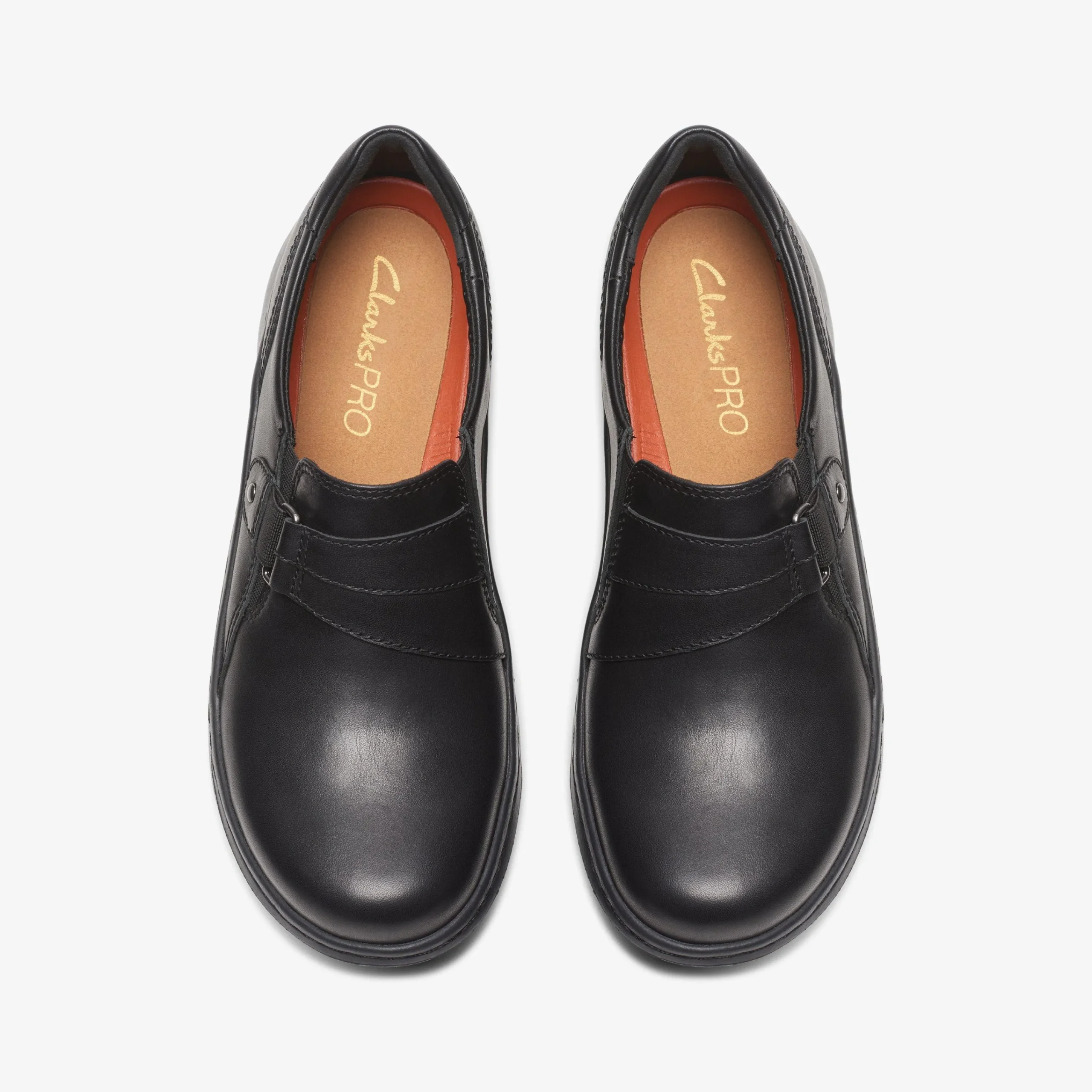 Online Pro Sky Black Leather Women Slip-Ons|Clogs & Mules