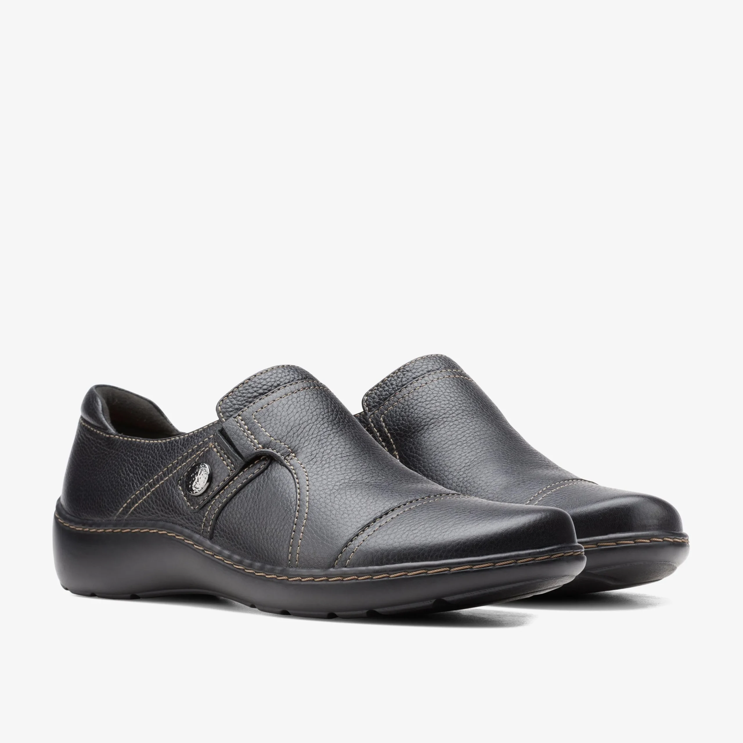 Hot Cora Poppy Black Tumbled Women Slip-Ons|Clogs & Mules