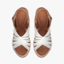 Outlet Elleri Grace White Leather Women Sandal Preview|Sandals & Flip Flops