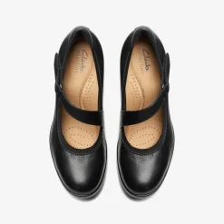 Clearance Emily 2 Mabel Black Leather Women Mary Janes|Heels & Pumps