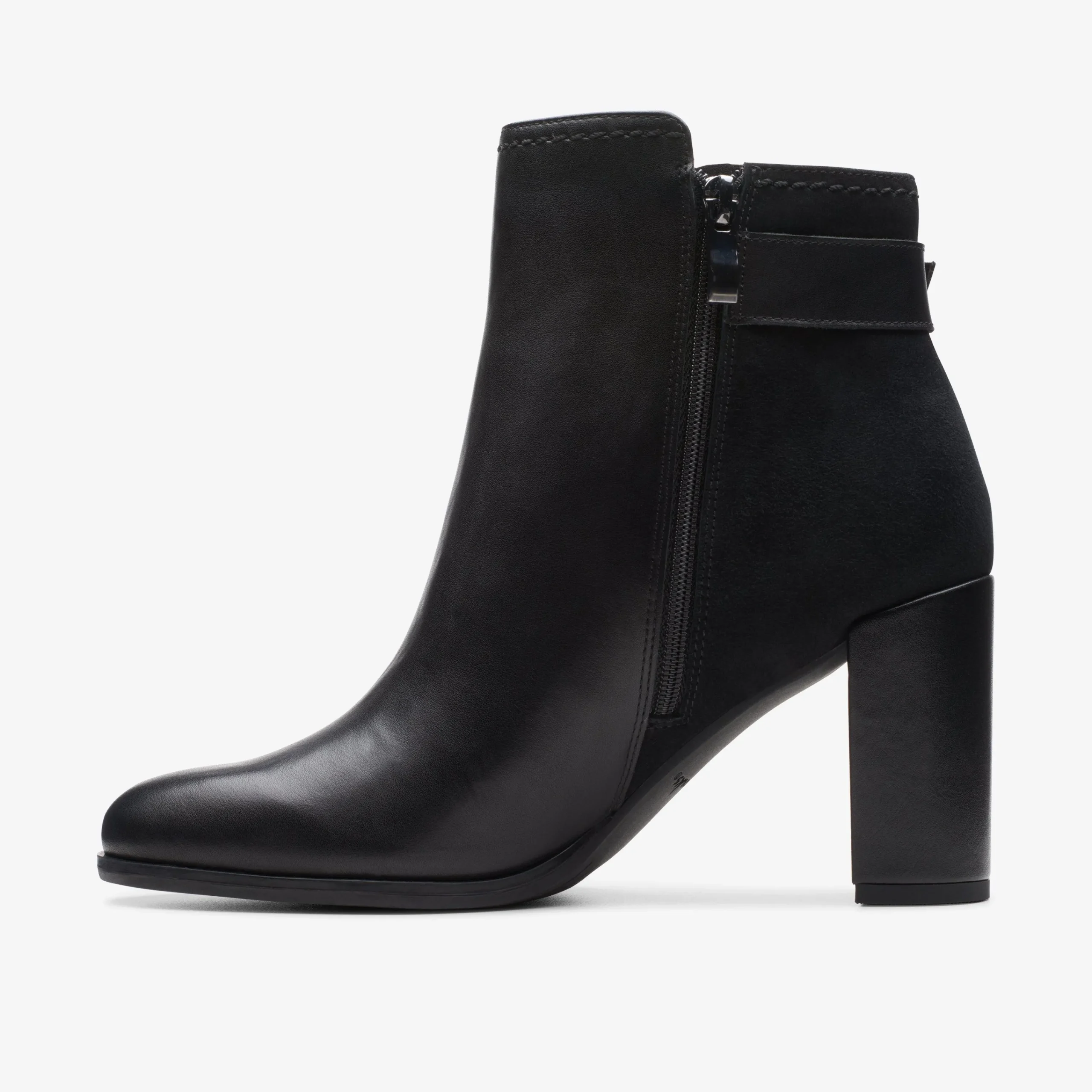 Sale Freva 85 Buckle Black Leather Women Boots & Booties|Dress Shoes