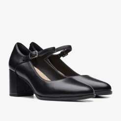 Online Freva 55 Strap Black Leather Women Mary Janes|Dress Shoes