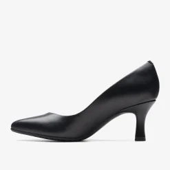 New Kataleyna Rose Black Leather Women Dress Shoes|Heels & Pumps