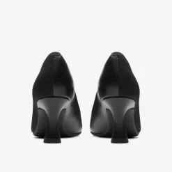 New Kataleyna Rose Black Leather Women Dress Shoes|Heels & Pumps