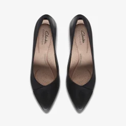New Kataleyna Rose Black Leather Women Dress Shoes|Heels & Pumps