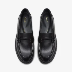 Orianna Bit Black Leather Women Trend Edit|Loafers & Oxfords