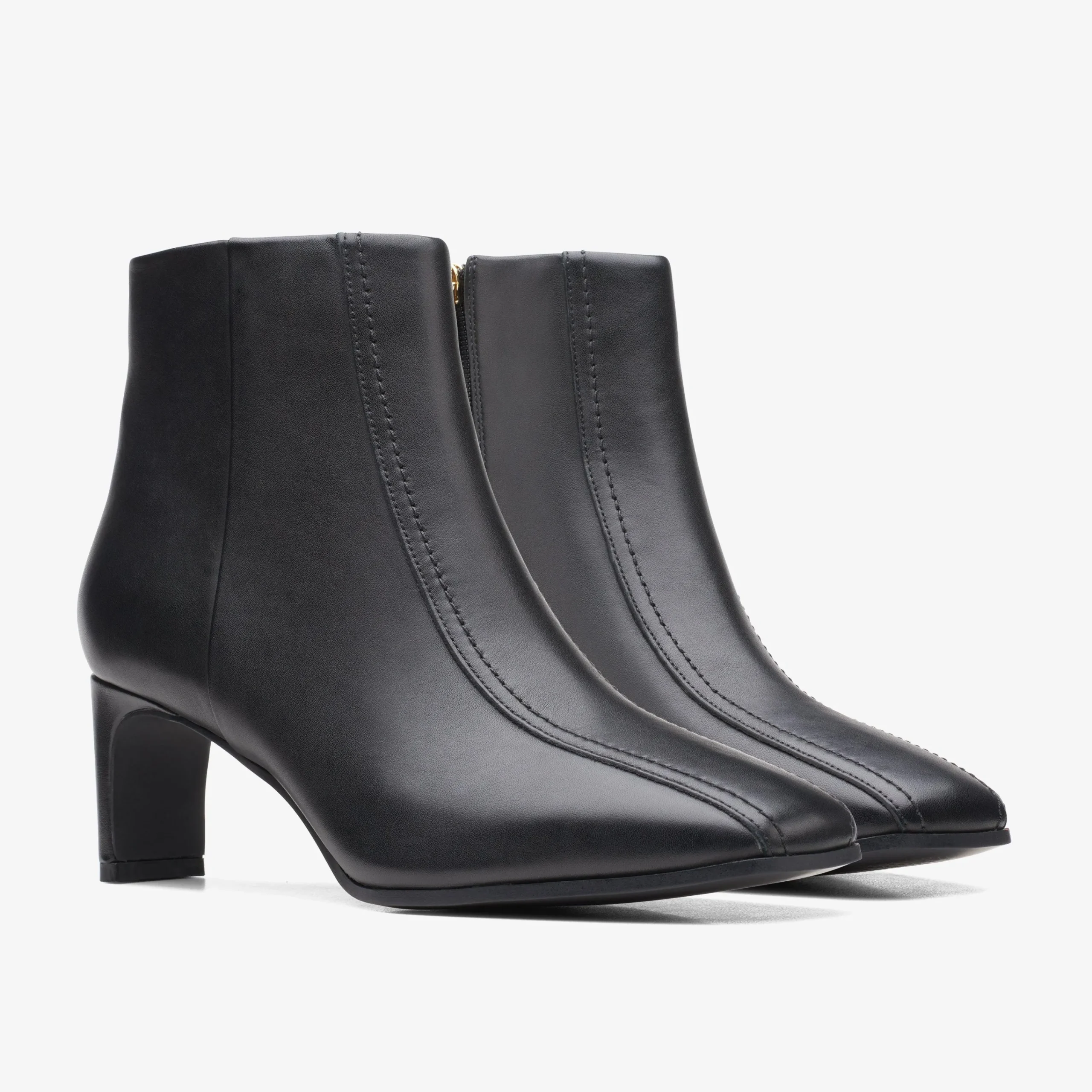 Online Seren 55 Top Black Leather Women Boots & Booties|Dress Shoes