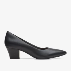 Discount Teresa Step Black Leather Women Dress Shoes