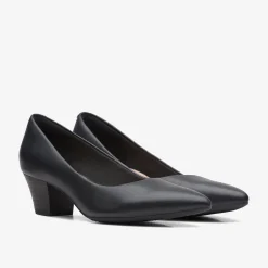Discount Teresa Step Black Leather Women Dress Shoes