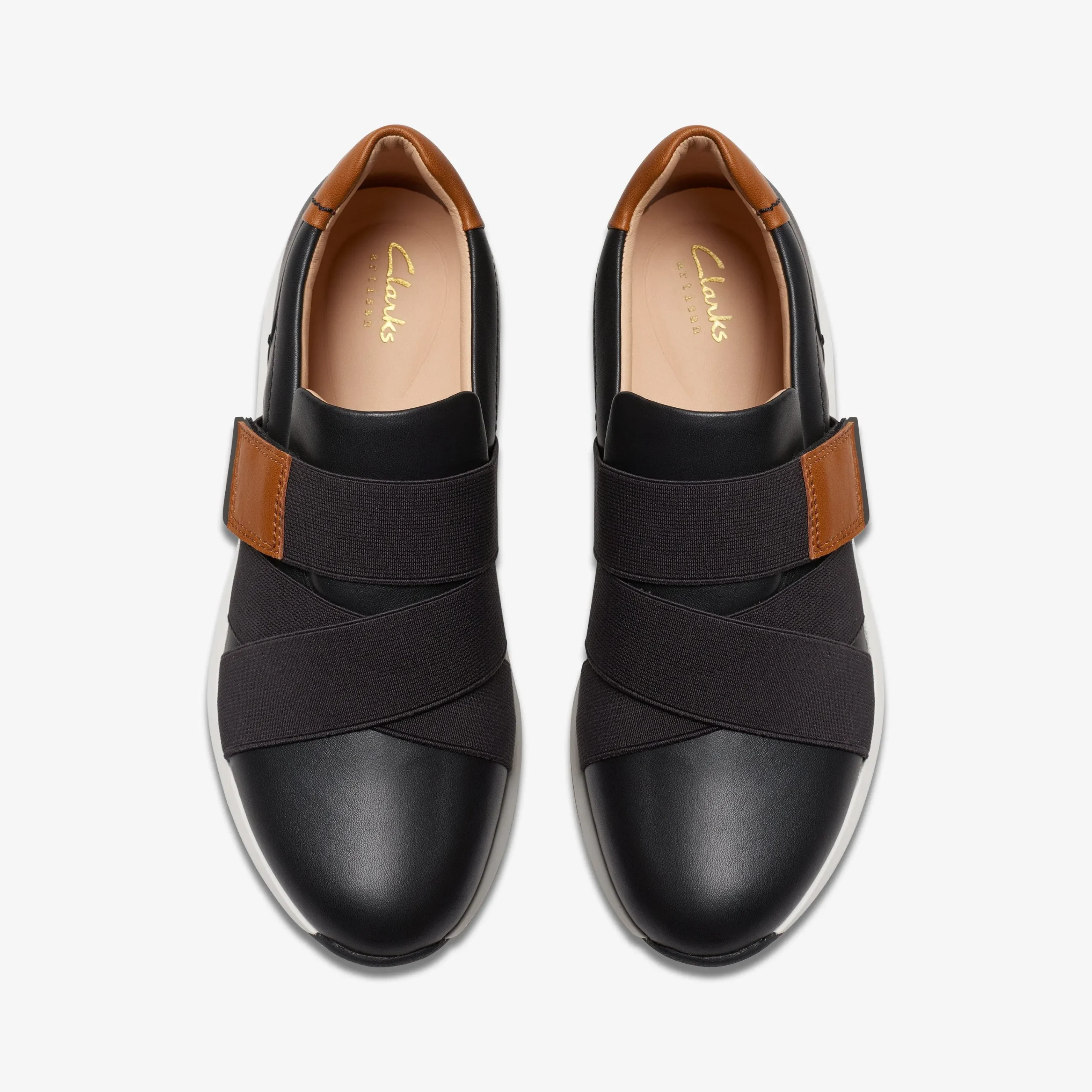 Online TIVOLI STRAP Black Leather Women Sneakers|Slip-Ons