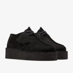 Online Trek Wedge Black Suede Women Originals|Desert Trek