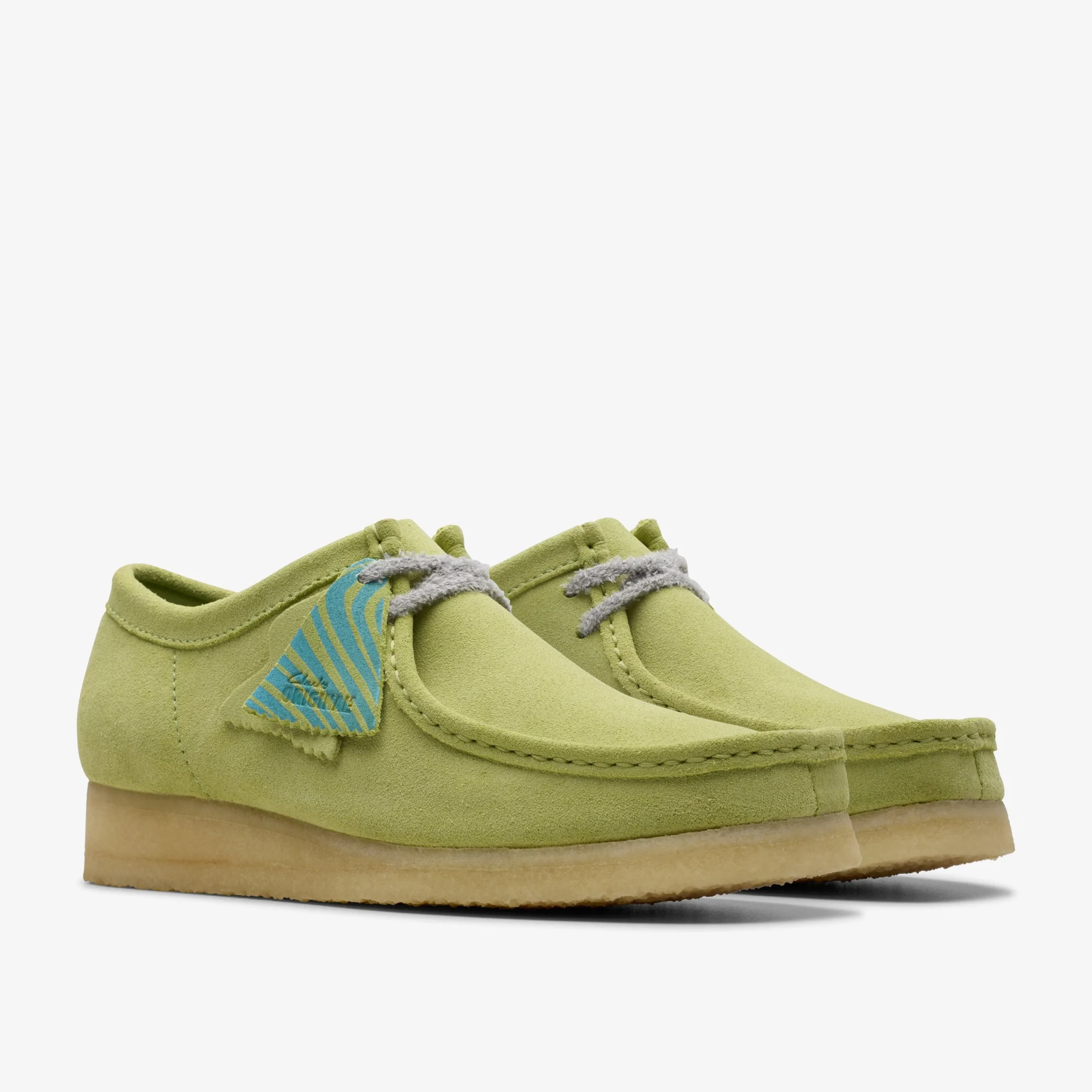 Wallabee Pale Lime Suede Wallabees|Wallabees