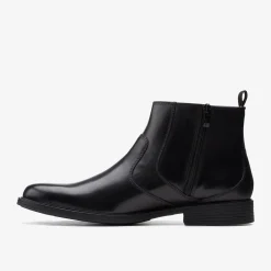 Best Whiddon Zip Black Leather Dress Shoes|Boots