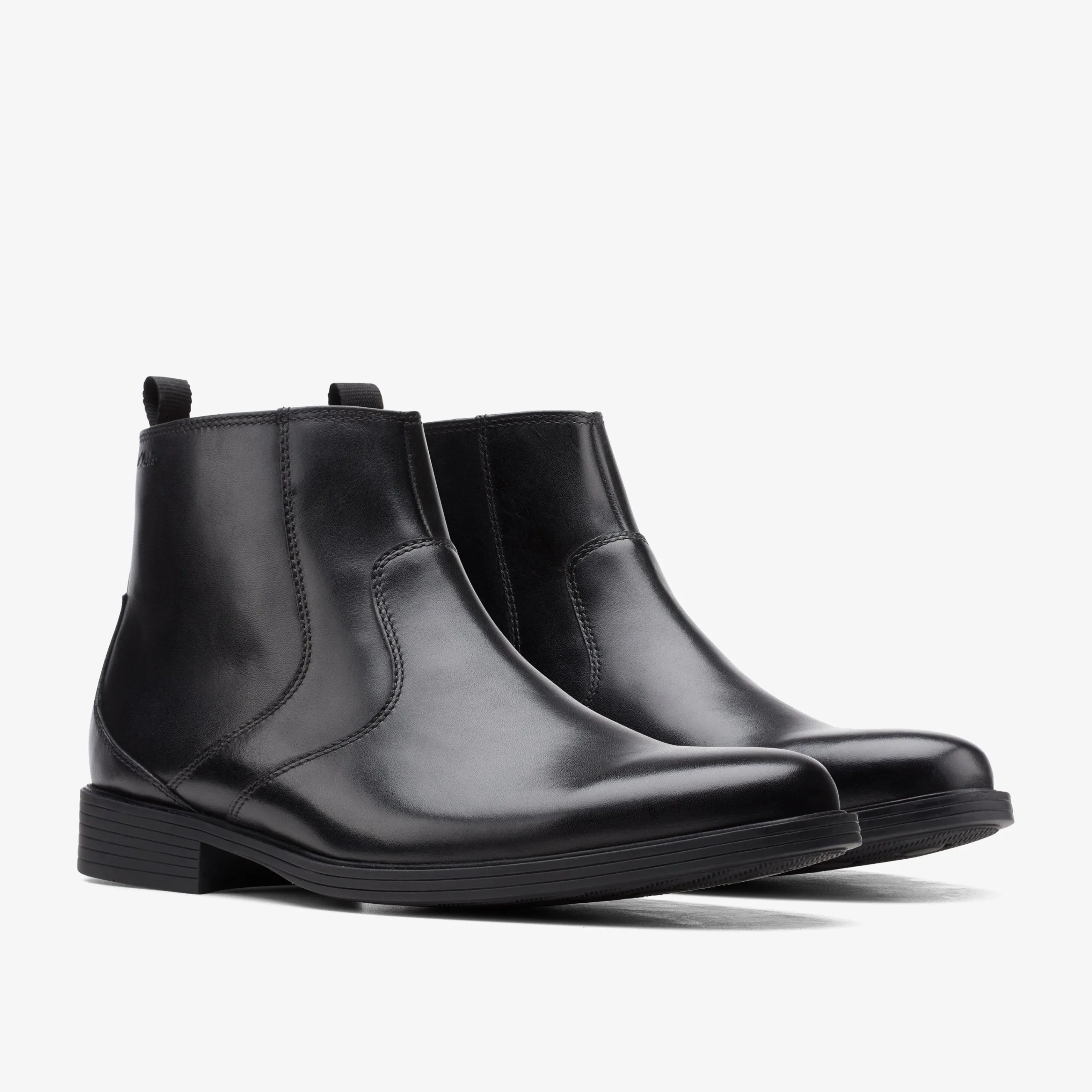 Best Whiddon Zip Black Leather Dress Shoes|Boots